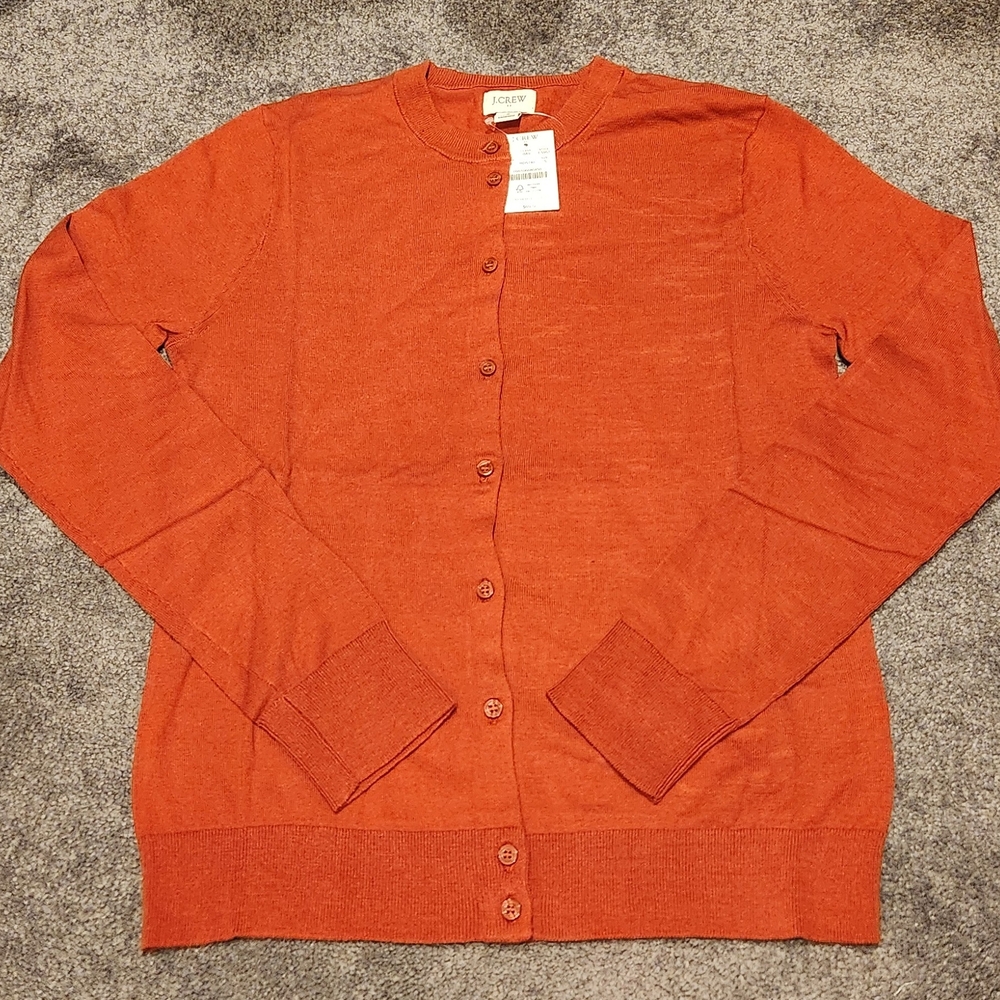 J.Crew Brick Red Cardigan